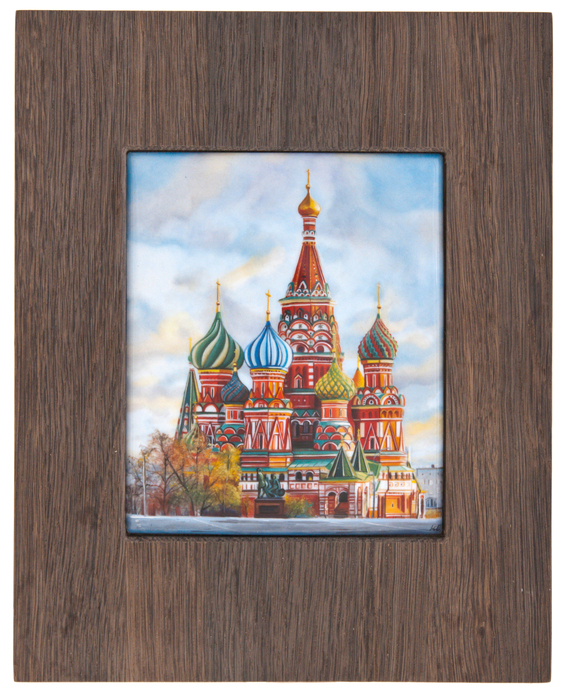 Panel "St. Basil's Cathedral" (stained oak, finish)