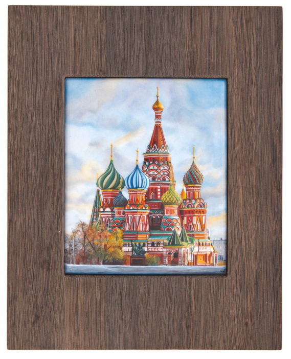 Panel "St. Basil's Cathedral" (stained oak, finish)
