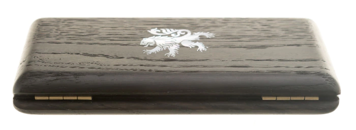 Business card holder "Heraldika" (stained oak)
