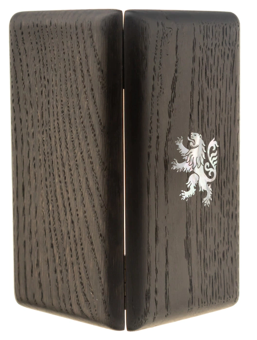 Business card holder "Heraldika" (stained oak)