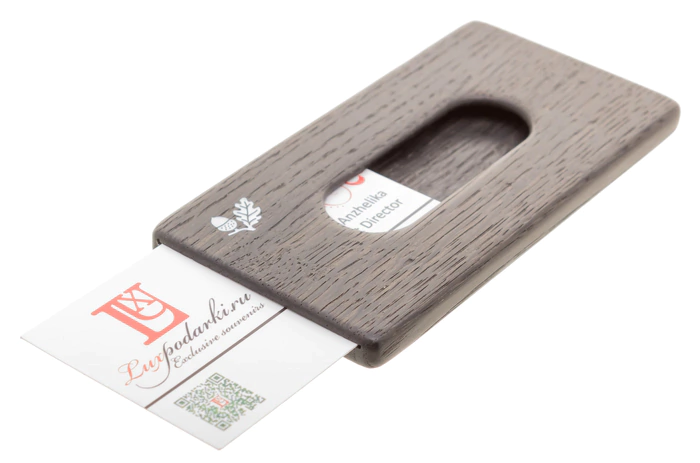 Business card holder "Eternity" (stained oak)