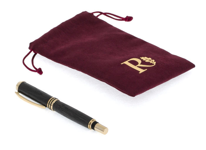 Fountain pen made of stained oak "Seven faces"