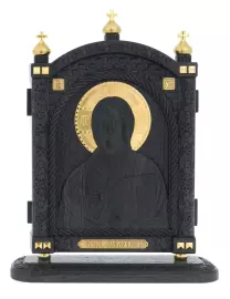 Икона из морёного дуба "Спас Вседержитель"