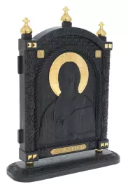 Икона из морёного дуба "Спас Вседержитель"