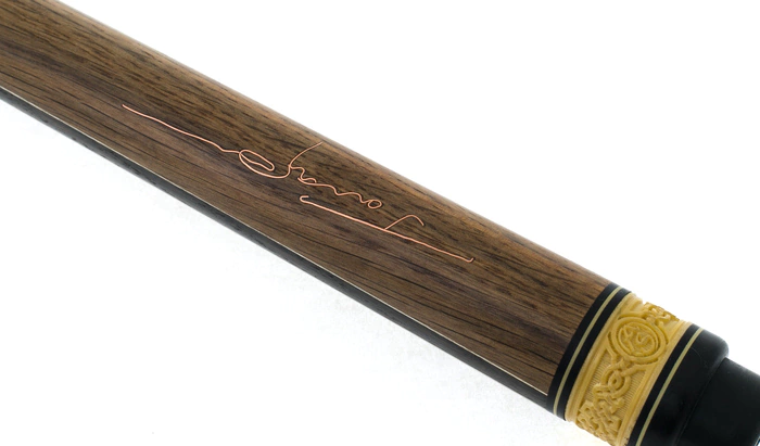 Billiard cue "Gagarin" (stained oak, gold)
