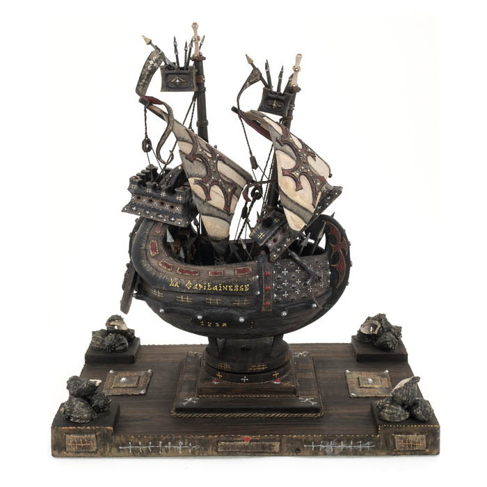 The ship made of stained oak "Kapitanessa"