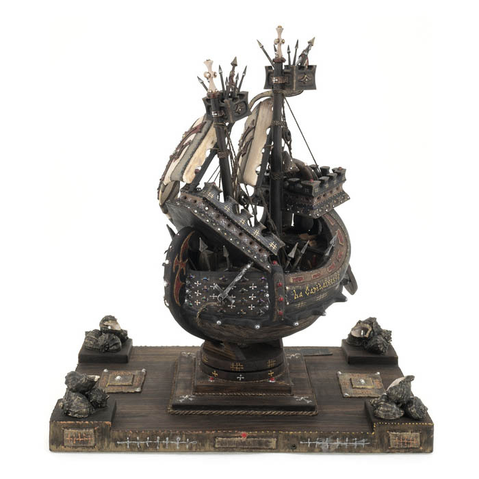 The ship made of stained oak "Kapitanessa"