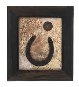 Stained oak panel "Happiness, health, money, good luck"