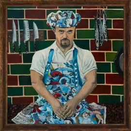 Картина маслом "Лилипут" на холсте