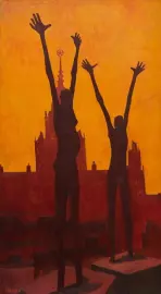 Oil painting "The Triumph of Life" on canvas