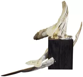 Скульптура "Тайны океана" из бивня мамонта