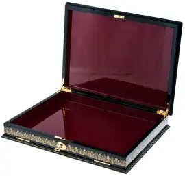 Шкатулка для бумаг "Тройка" Корнилов, Палех Шкатулка для бумаг "Тройка" Корнилов, Палех