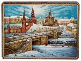 Шкатулка Холуй "Старая Москва"