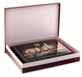 Шкатулка Холуй "Символы Москвы"