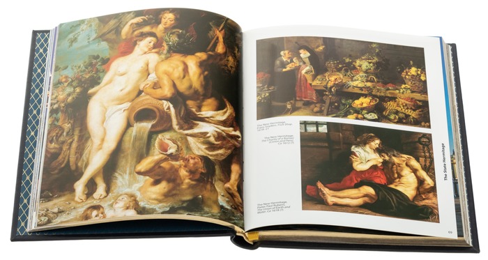 Leather-bound gift book "Saint Petersburg" in English