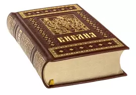 Книга в кожаном переплете "Библия. Лик Троицы"