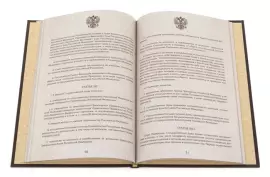 Gift book in a leather flight "Constitution of the Russian Federation 2020"