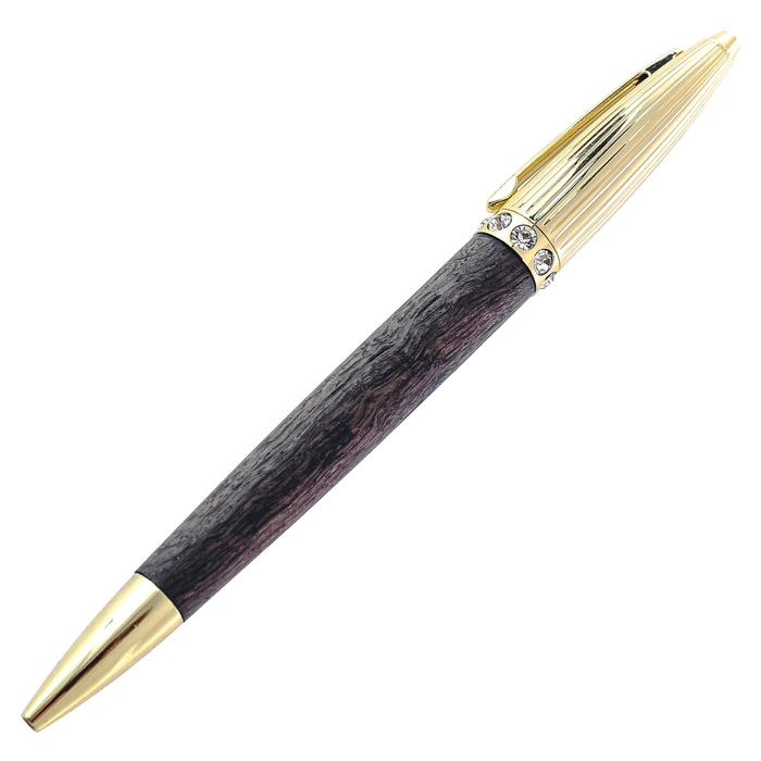 Stained oak handle "Princess" (rhinestones)