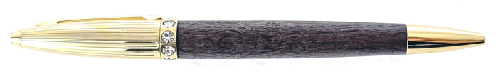 Stained oak handle "Princess" (rhinestones)