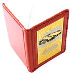 Кожаная обложка на автодокументы "Ламборджини" Златоуст