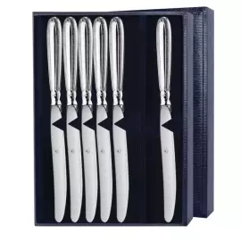 Набор столовых ножей из серебра "Император