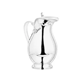 Серебряный кувшин "Листья" с крышкой