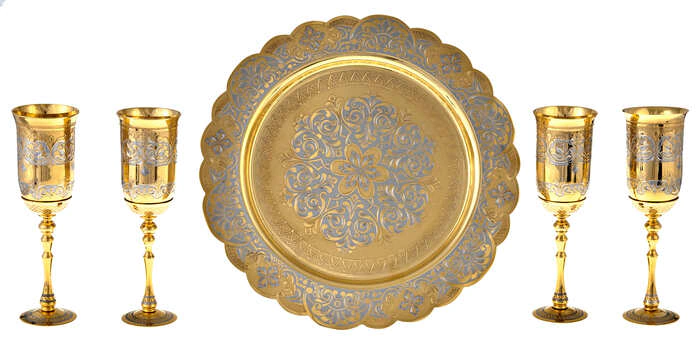 Wine set "Quartet" Zlatoust
