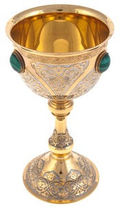 Tsarevich Cup with malachite, Zlatoust