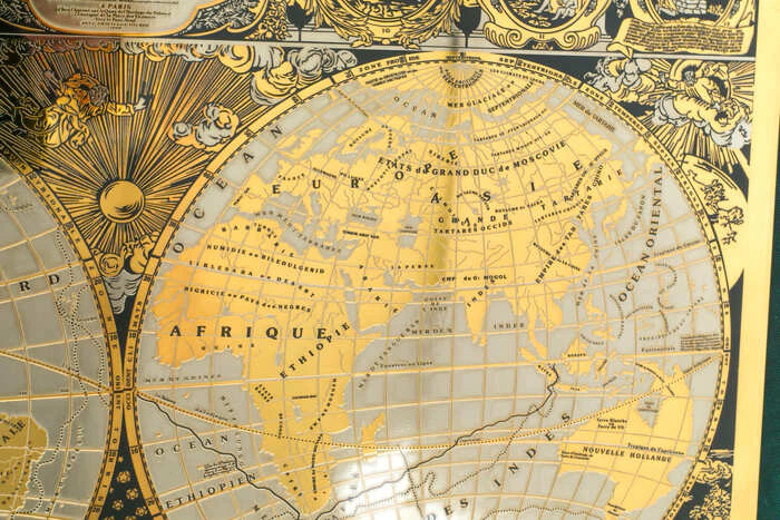 Panel "Map of the ancient world" Zlatoust