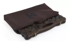 Резные нарды из бука "Лев" с ручкой