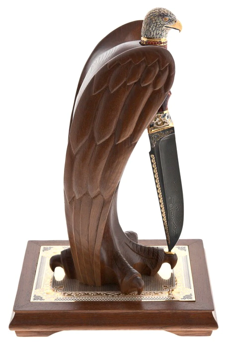 Knife with stand "Sokol" Zlatoust