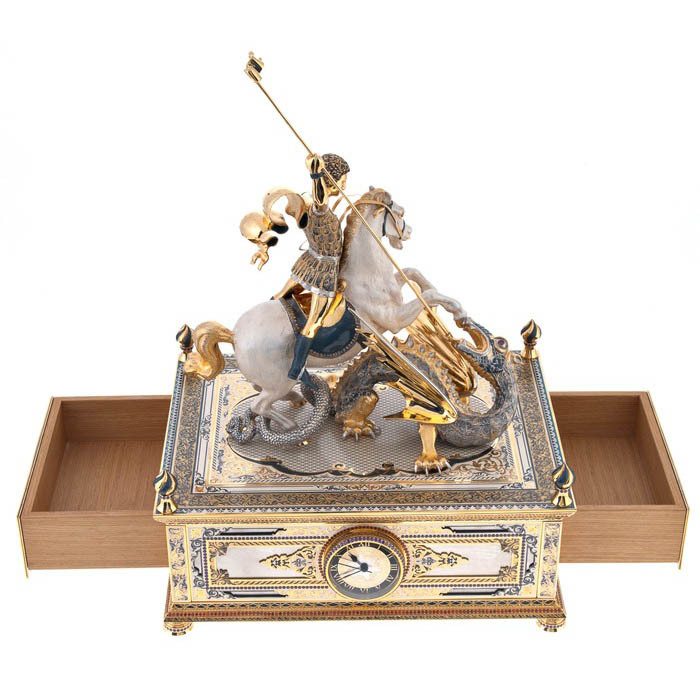 Pobedonostsev watch with secret drawers, Zlatoust