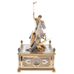 Pobedonostsev watch with secret drawers, Zlatoust