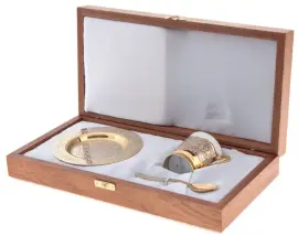 Кофейный набор "Золотой цветок" Златоуст