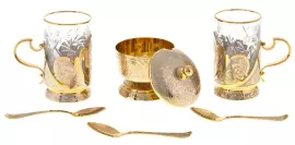 Чайный набор "Утро" на 2 персоны, Златоуст