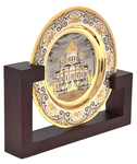 Saucer "Cathedral of Christ the Savior" with blackening, Zlatoust
