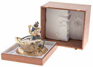 Caviar bowl "Rybak" Zlatoust