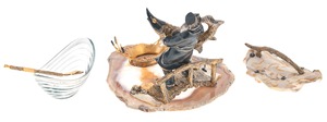 Caviar bowl "Catch" Zlatoust
