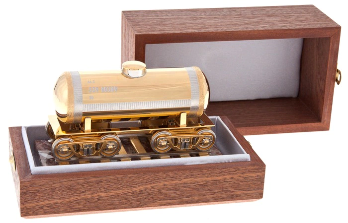 Statuette "Railway tank" Zlatoust