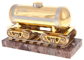 Статуэтка "Цистерна железнодорожная" Златоуст Статуэтка "Цистерна железнодорожная" Златоуст