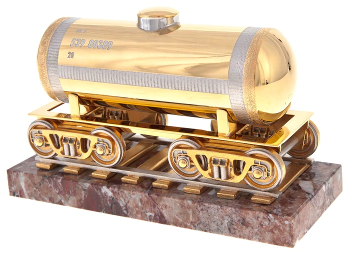 Statuette "Railway tank" Zlatoust