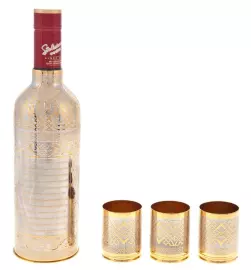 Набор для водки "Боекомплект" Златоуст на 3 персоны