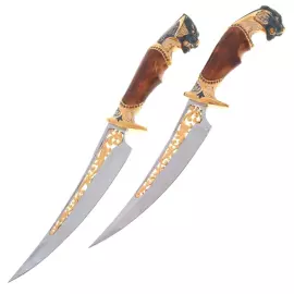 Композиция с ножами "Властелины" Златоуст