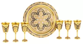 Набор для вина "Украшенный" на 6 персон, Златоуст