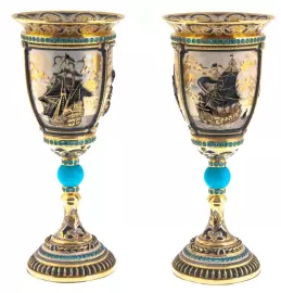 Набор для вина "Фрегат" на 2 персоны, Златоуст