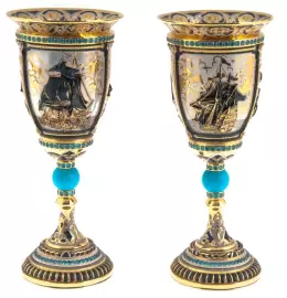 Набор для вина "Фрегат" на 2 персоны, Златоуст