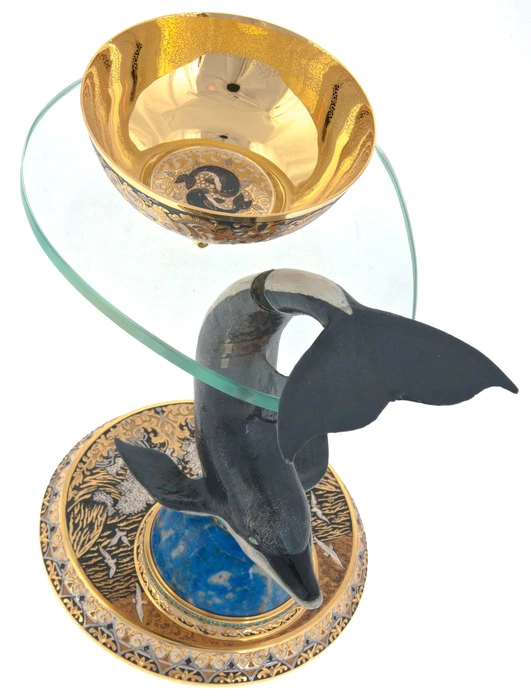 Vase "Dolphin" Zlatoust