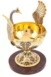 Ваза "Птица лебедь" Златоуст