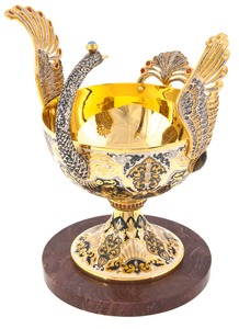 Vase "Swan Bird" Zlatoust