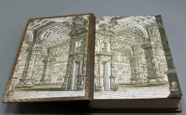 Книга в кожаном переплете "Фаворит. Валентин Пикуль" 2 тома, в футляре